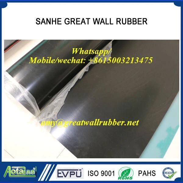 Custom Made Neoprene EPDM Nitrile Butyl Natural Gum FKM Black Rubber Sheet Mat
