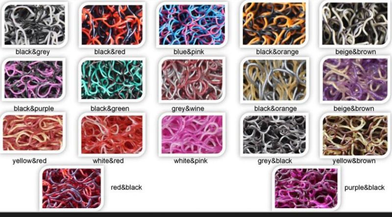 100% Virgin PVC and Dotp Eco Friendly Car Decoration PVC Spike Backing Plastic Coil Mat Carpet in Roll