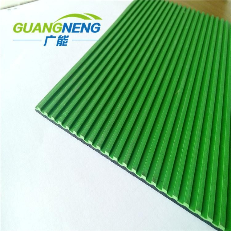 Composite Green Surface+ Black Anti Slip Ribbed Rubber Flooring