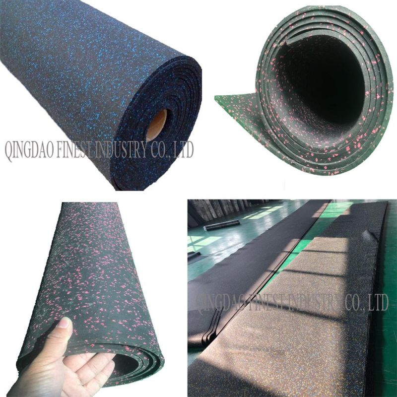 ISO9001 High Quality Indoor EPDM Gym Rubber Roll Flooring