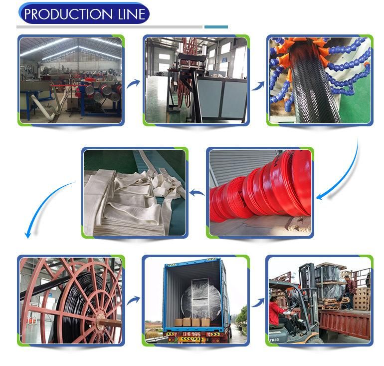 High Pressure Durable Rubber Layfllat Hose Rubber Fire Hose