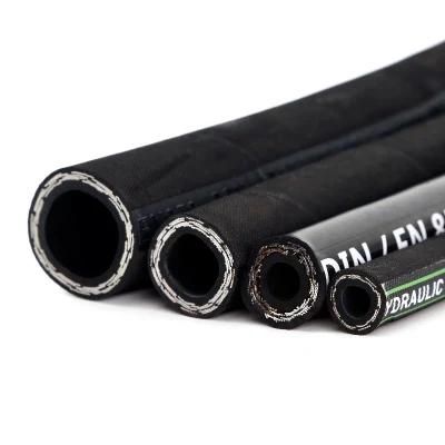Manufacturers 1sn 2sn /SAE R1 R2 Wire Braided Hydraulic Rubber Hose