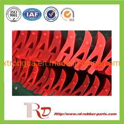 PU Polyurethane Skirt Board Cleaner Red Color Used in Mine Quarries for Conveyor Belt Cleaning