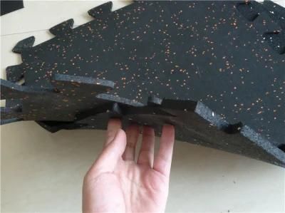 Interlocking Gym Matting, Colorful Rubber Paver, Recycle Rubber Tile