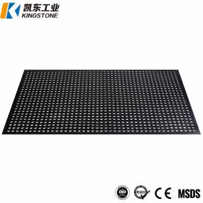 Industry Anti Slip Anti Fatigue Flooring Rubber Mat in Black Color