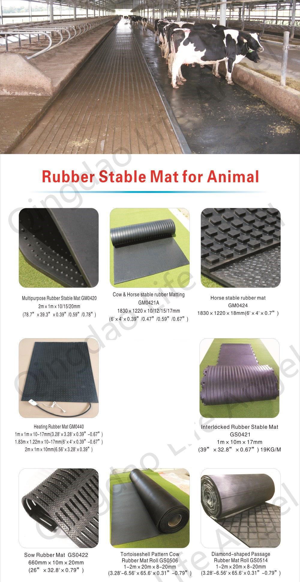 Horse Stable Rubber Mat, Cow Rubber Mat, Rubber Mat
