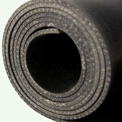 SBR Black Cotton/Nylon Insertion Rubber Sheet Matting for Protection Purpose