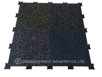 Best Quality China Factory Compound Premium Gym Rubber Flooring with Clips Rubber Mat Rubber Tile
