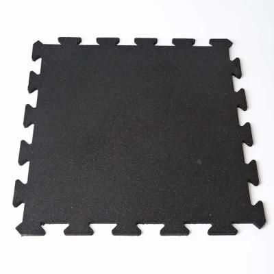 Interlocking Rubber Gym Flooring Tiles/ Puzzle Recycled Fitness Home Gym Rubber Mat