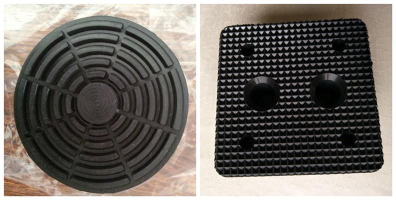 Small Slot Solid Blocks Pads Rubber Mounting for Car Trolley
