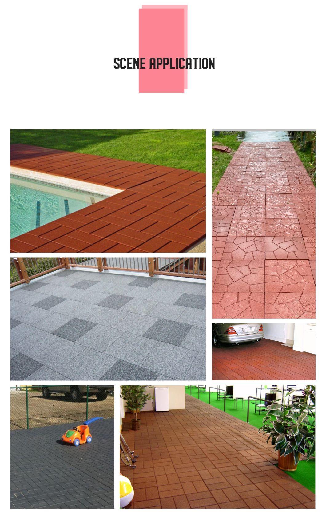 Custom Color EPDM and SBR Outdoor Floor Playground Rubber Tiles