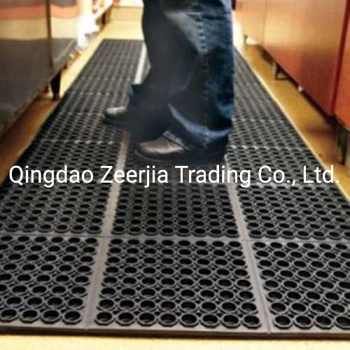 Workshop Workstation Floor Matting Safety Anti Slip Oil Drainage Mat Rubber