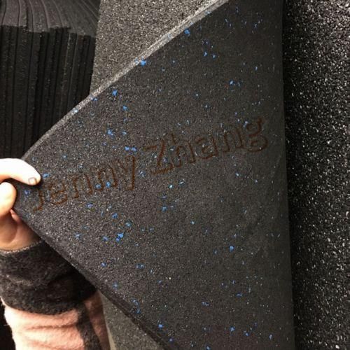 Colorful Inter-Locked Rubber Gym Floor Tile / Crossfit Rubber Gym Mats