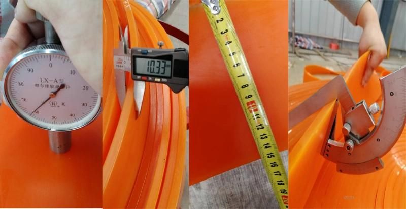30m Duro 70A Sheet Polyurethane Skirting Roll for Conveyor Dust Control