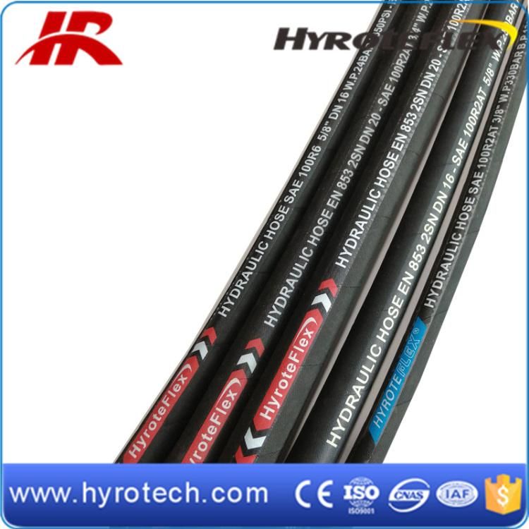 Two Wires Braided Hose R2/2sn Hydraulic Hose