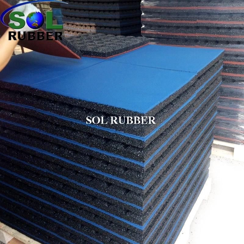 Colored Playground Outdoor Gym Floor Rubber Mat