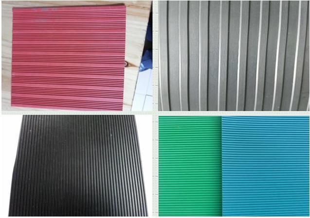 Cheap Anti-Slide Wide/Broad Ribbed Rubber Sheets/Mats for Workshop