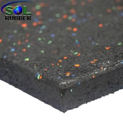 Mixed Color Gym Mat Rubber Gym Floor Rubber Mat