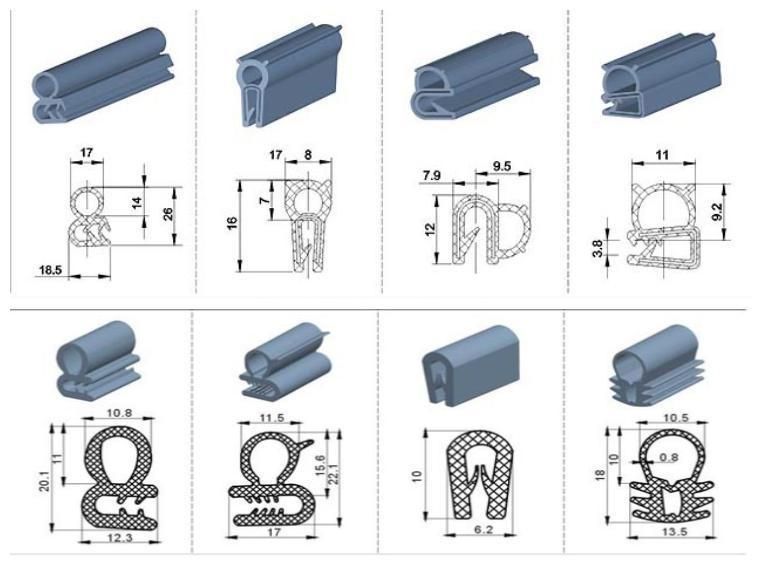 Solid Unsolid Rubber Extrusion EPDM Extrusion Strip
