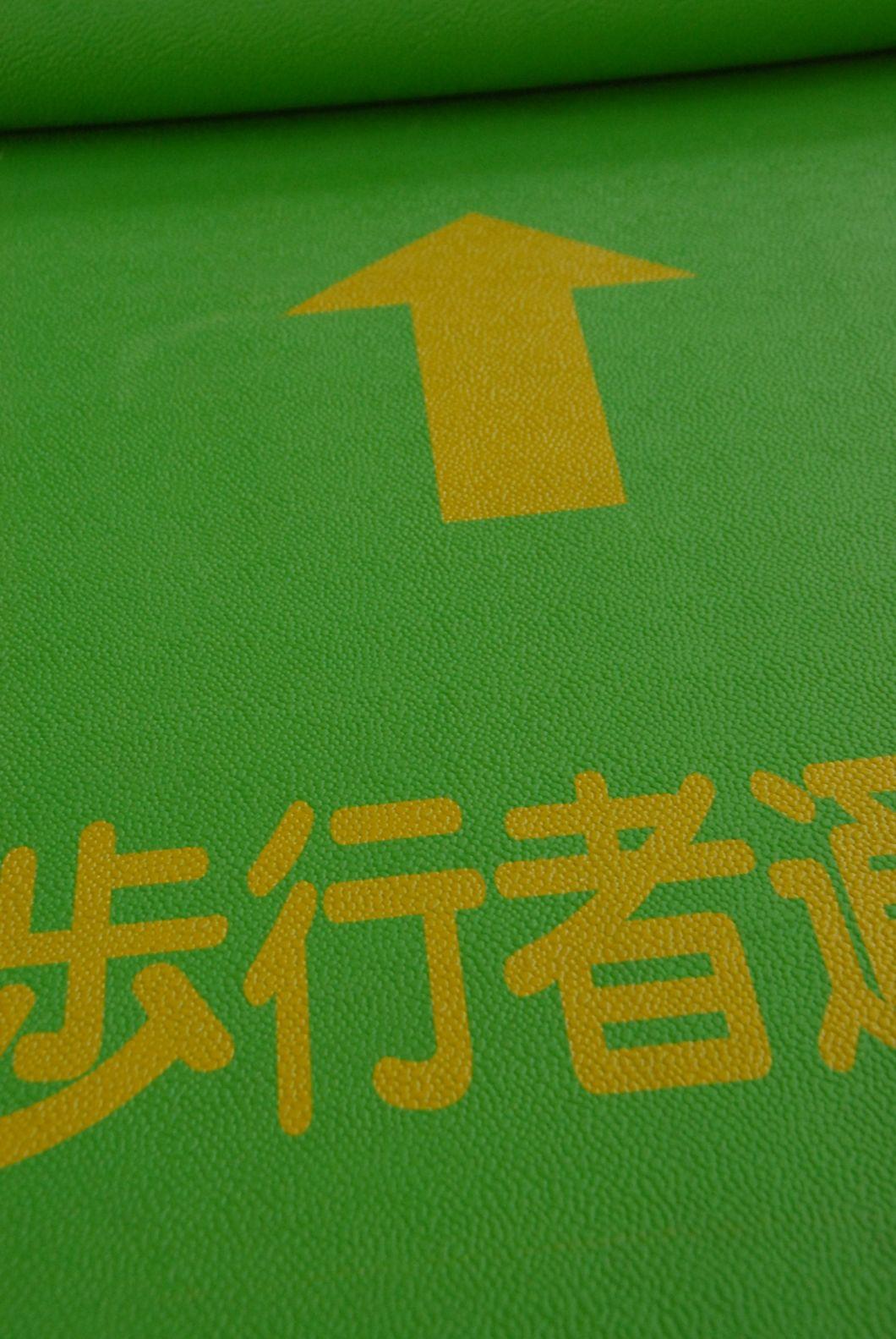 Anti-Slip Green Guiding Rubber Passway Mat for Japan Market