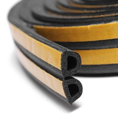 EPDM Sponge Rubber Seal Profiles Self-adhesive