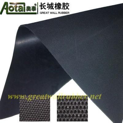 Neoprene NBR Nitrile EPDM SBR Industrial Rubber Sheet with Rough Surface