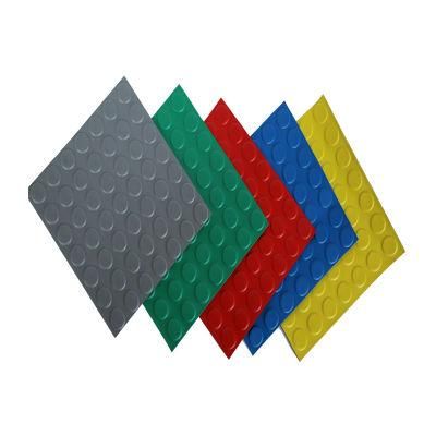 Anti-Slip Ground Round Button Rubber Mat Coin Pattern Rubber Floor Mat
