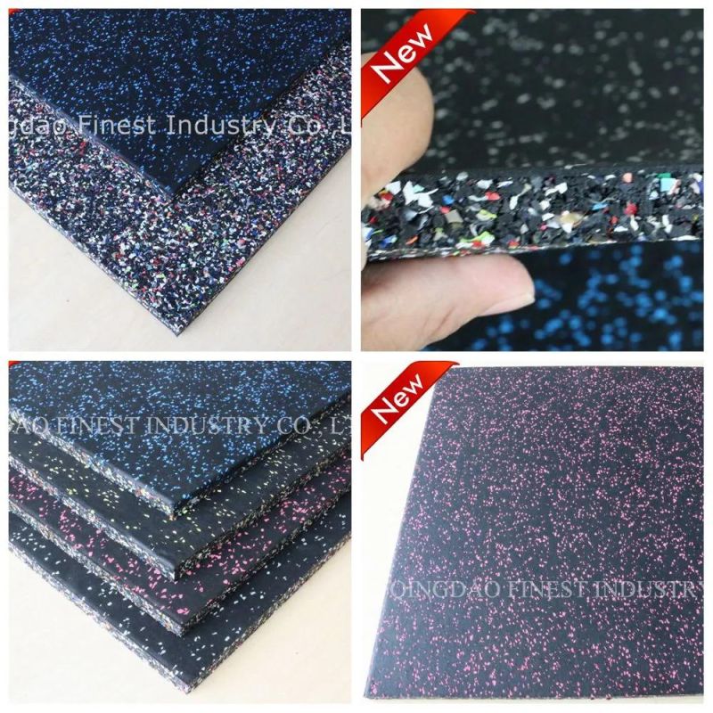 1mx1mx20mm No Smell Shockproof Gym Rubber Floor, Commercial Gyms, Training Studios Rubber Mat, Rubber Floors, Rubber Flooring, Installation Rubber Floors