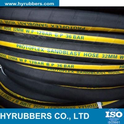 Qingdao Whosale Rubber Abrasion Resistant Sand Blasting Hose Black