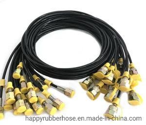 Fiber Braided High Pressure Twin Thermoplastic Hydraulic Hose R7