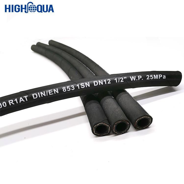 Rubber High-Pressure Hydraulic Hose with Accessories 1sn / R1 for Industrial with NBR Natural Rubber