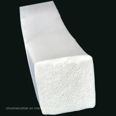 Square Silicone Extrusion Foam Rubber Sponge Seal Strip