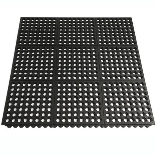 Drainage Anti Slip Rubber Mat, Anti-Fatigue Hotel Rubber Mats