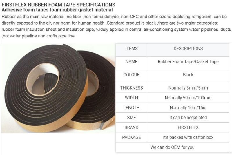 Fristflex Rubber Foam Tape for HVAC Systems