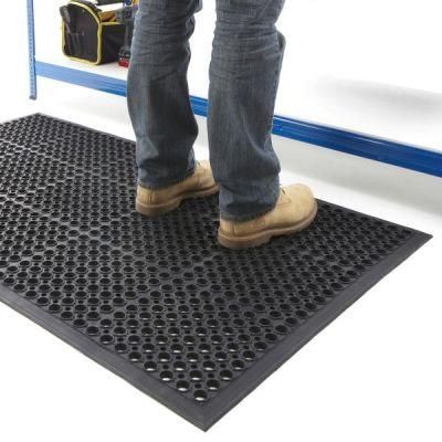 Anti Slip Rubber Entrance Matting with Holes for Hotel Restaurant