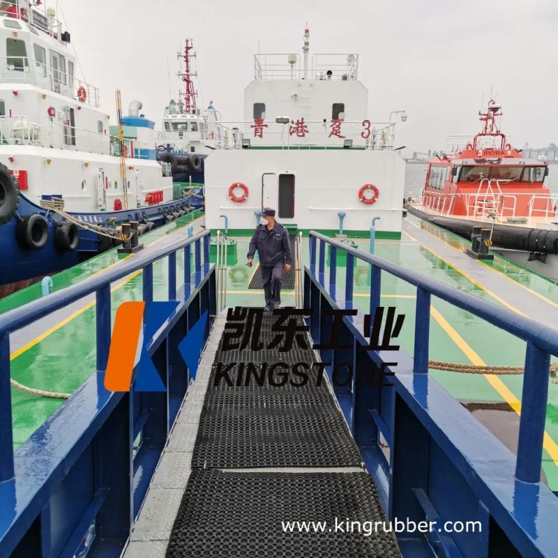 Good Quality Perforated Rubber Deck Drainage Mats with Holes Impa 511071
