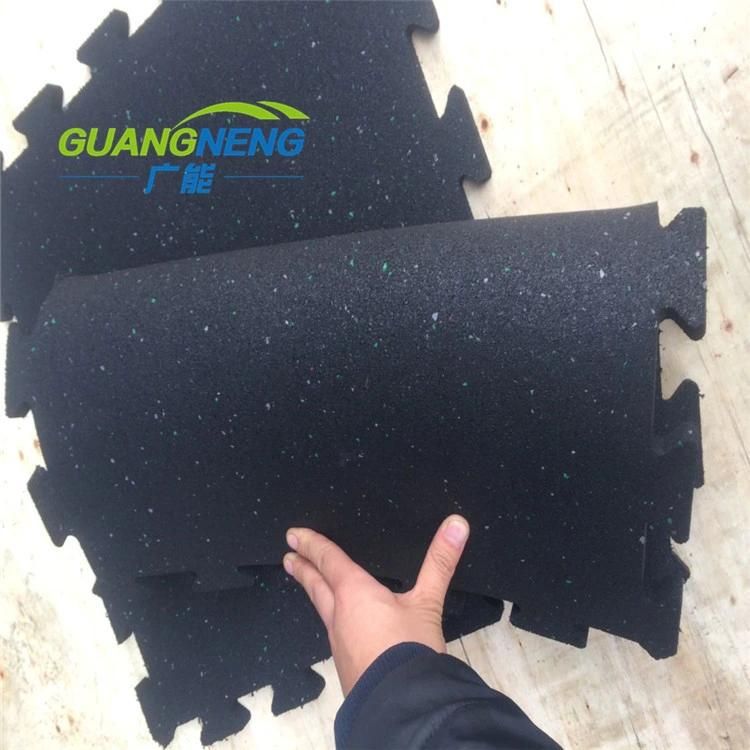 Outdoor Playground Recycled Rubber Flooring Tile, Rubber Gym Mat
