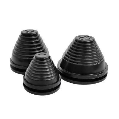 Rubber Tower Ring Ladder Over Coil Flame Retardant Insulating Wire Sheath Black Tower Shaped Protective Coil