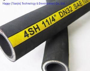 DIN En 856 Four Steel Wire Spiral Hydraulic Hose 4sh