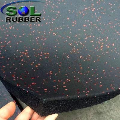 Commercial Gym Room Anti Slip Gym Rubber Flooring Tile