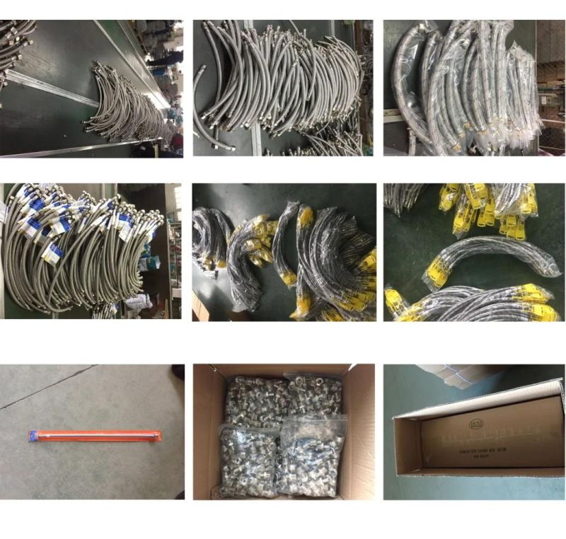 Stainless Steel Braided Hose with Brass Nuts D17*30cm
