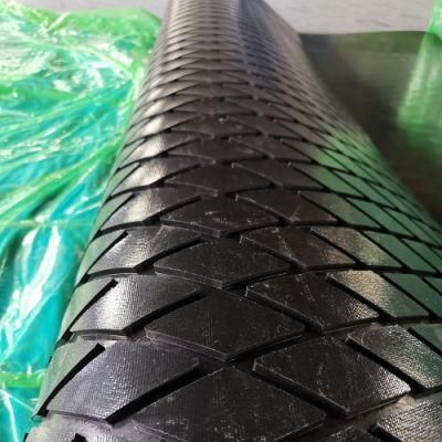 Heat Resistant Latex Ribbed Corrugated Rubber Sheet/ Drum Lagging Covering