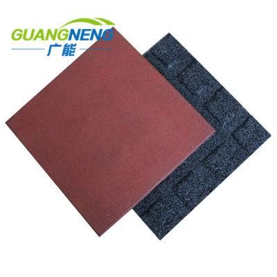 Outdoor Safety Rubber Tile Paver, Eco-Friendly Kids Palyground Rubber Mat