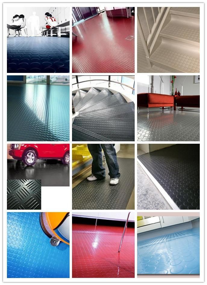 Black / Green / Gray Anti -Slip Diamond Pattern Floor Mat