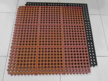 Anti-Fatigue Kitchen Rubber Mat, Interlocking Kitchen Rubber Floor Mat