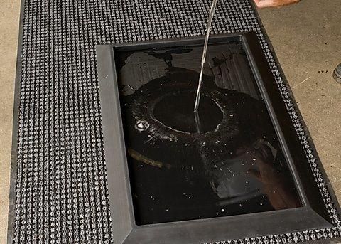 Dual Purpose Rubber Disinfectant Mat