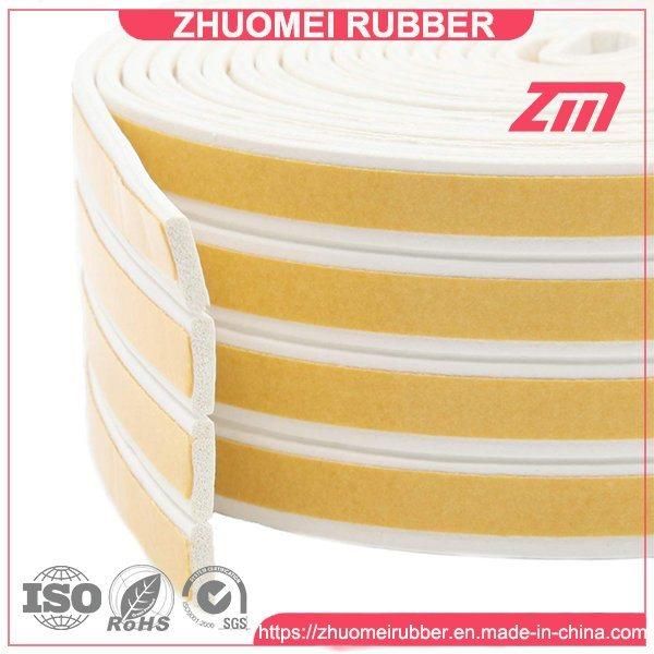 Sound Insulation Wooden Door Seal EPDM Rubber Weatherstrip