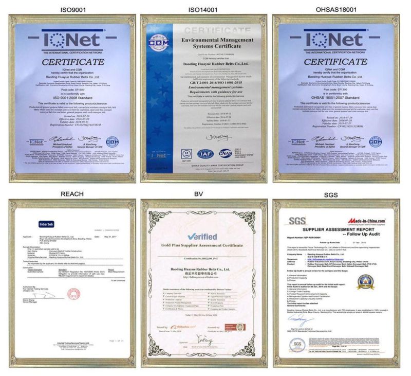 Industrial Heat-Resistant T1 T2 T3 T4 Ep Rubber Conveyor Belts