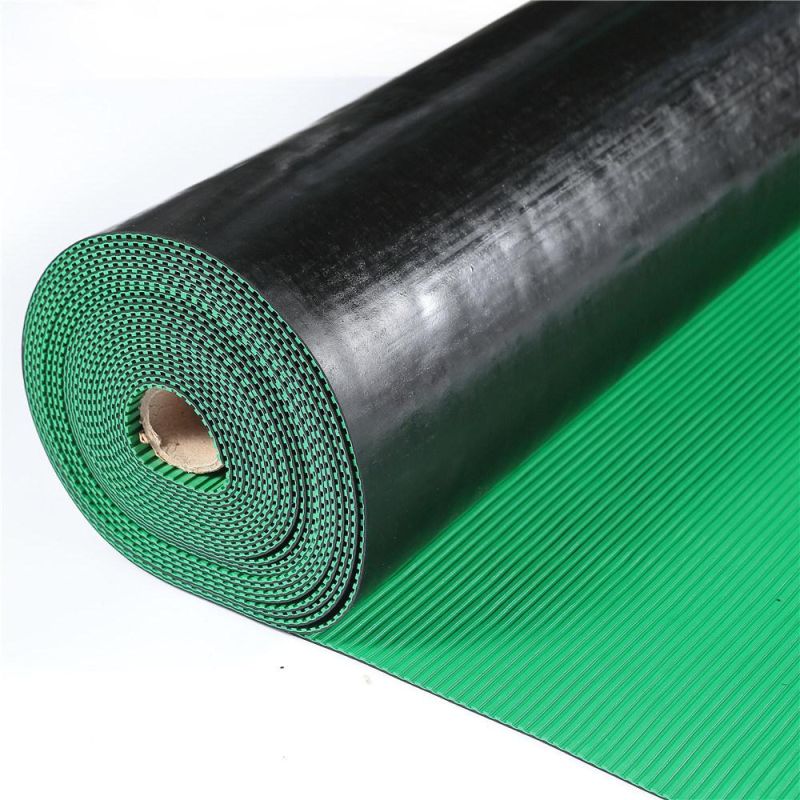 Acid Resistant Floor Cloth Insertion Mat, Colorful Industrial Rubber Sheet