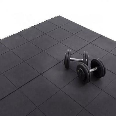 Interlocking Outdoor Playground Gym Anti Fatigue Rubber Floor Mat 914X914mm